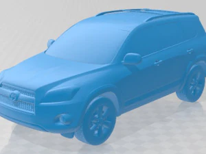 Toyota RAV4 2010 Sınırlı Yazdırılabilir Araba 3D Baskı Modeli