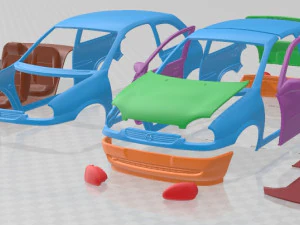 Auto stampabile Opel Corsa B 1988 Modello di stampa 3D