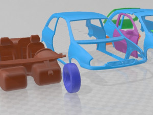 Opel Corsa B 1988 Printable Car 3D Print Model