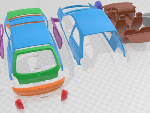 Opel Corsa B 1988 Printable Car 3D Print Model