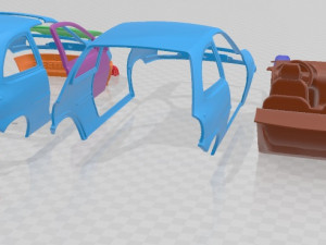 Opel Corsa B 1988 Printable Car 3D Print Model