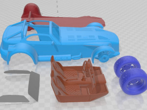 Donkervoort D8 GTO 2013 Printable Car 3D Baskı Modeli
