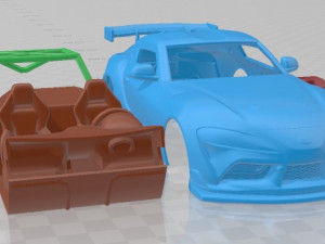 Toyota Supra GT4 2020 Printable Car 3Dプリントモデル