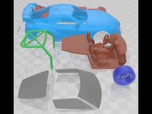 Toyota Supra GT4 2020 Printable Car 3Dプリントモデル