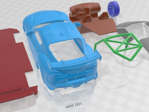 Toyota Supra GT4 2020 Printable Car 3Dプリントモデル