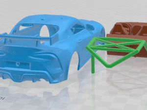 Toyota Supra GT4 2020 Printable Car 3D Print Model
