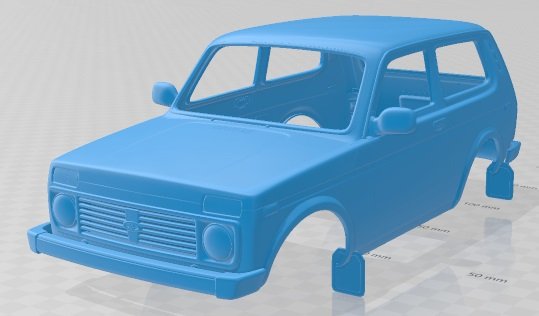 Lada Niva 4x4 21214 2012 Printable Body Car 3D-printmodel .c4d .max .obj .3ds .fbx .stl .blend 