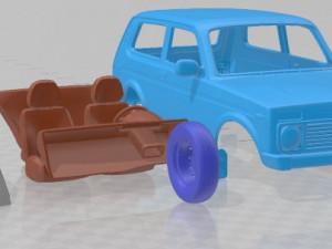 Lada Niva 4x4 21214 2012 Printable Car 3D Принт Модель