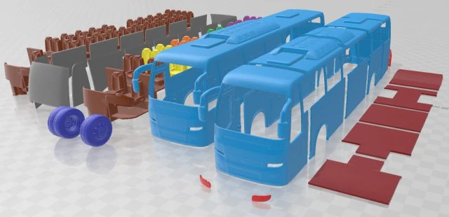 Volvo 9700 2010 Printable Bus 3D Print Model .c4d .max .obj .3ds .fbx .stl .blend 