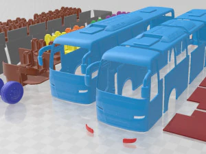 Volvo 9700 2010 Printable Bus 3D Print Model