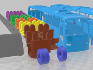 Volvo 9700 2010 Printable Bus 3D Print Model