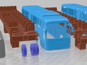 Hyundai Universe Xpress Noble Bus 2010 Printable 3D Print Model