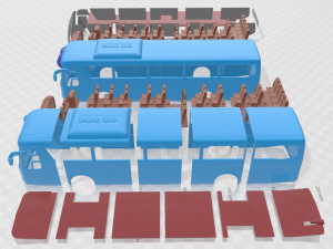 Hyundai Universe Xpress Noble Bus 2010 Printable 3D Print Model