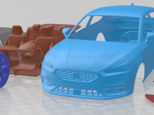 Seat Leon FR 2020 Printable Car Modèles 3D en vedette