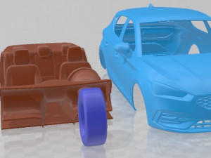 Seat Leon FR 2020 Printable Car Modèles 3D en vedette