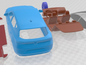 Seat Leon FR 2020 Printable Car Modèles 3D en vedette