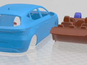 Seat Leon FR 2020 Printable Car Modèles 3D en vedette