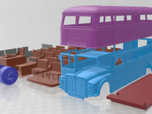 Bus Routemaster Printable 3D Print Model