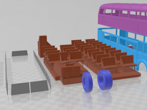 Bus Routemaster Printable Model Cetak 3D