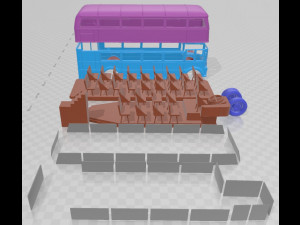 Bus Routemaster Printable Model Cetak 3D