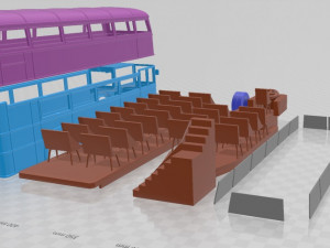 Bus Routemaster Printable Model Cetak 3D