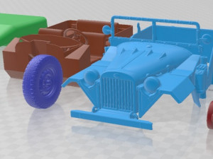 GAZ 67 1944 Printable Car Model Cetak 3D