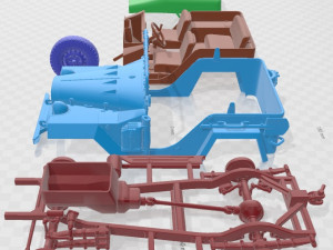 GAZ 67 1944 Printable Car 3D Print Model