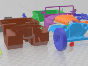 GAZ 67 1944 Printable Car 3D Print Model