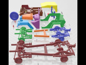 GAZ 67 1944 Printable Car 3D Print Model