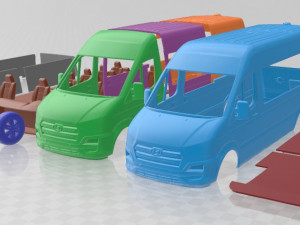 Hyundai H350 Passenger Van 2014 Printable 3D Print Model