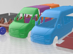 हुंडई H350 यात्री वैन 2014 मुद्रण योग्य 3D प्रिंट मॉडल