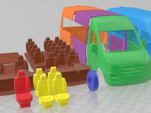 Hyundai H350 Passenger Van 2014 Printable Model do druku 3D
