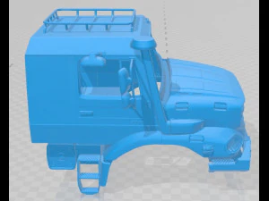 Mercedes Benz Zetros 3042 Printable Body Cabin Truck 3D Print Model