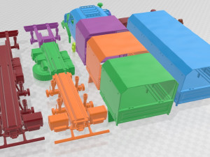 Mercedes Benz Zetros 3042 Printable Truck 3D प्रिंट मॉडल