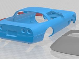 Chevrolet Corvette C4 Coupe 1983 Printable Car 3D 打印模型