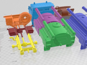 GAZ 66 AC 30 Firetruck 1971 Printable Model do druku 3D