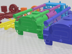GAZ 66 AC 30 Firetruck 1971 Printable Model do druku 3D