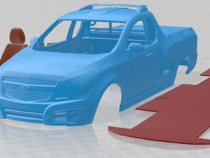 Chevrolet Montana 2012 Printable Car Modèles 3D en vedette