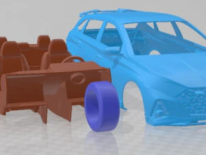 Hyundai I20 N 2021 Printable Car 3D Print Model