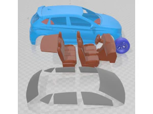 Hyundai I20 N 2021 Printable Car 3D Print Model