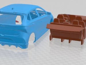 Hyundai I20 N 2021 Printable Car 3D Print Model