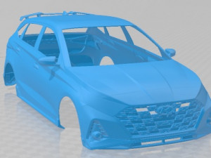 Hyundai I20 N 2021 Printable Body Car 3D Print Model