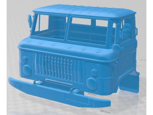 GAZ 66 AC 30 1971 Printable Body Cabin Truck 3D 打印模型