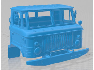 GAZ 66 AC 30 1971 Printable Body Cabin Truck 3D प्रिंट मॉडल