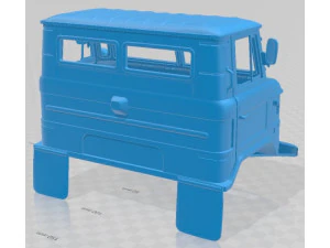 GAZ 66 AC 30 1971 Printable Body Cabin Truck 3D Print Model