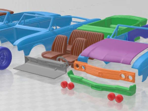 Mobil Cetak Buick Skylark Convertible 1964 Model Cetak 3D