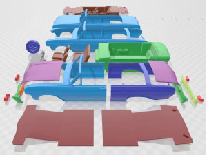 Buick Skylark Converible 1964 Printable Car 3D 프린트 모델