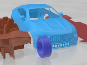 Mercedes Benz CLE53 AMG Coupe Printable Car 3D 프린트 모델