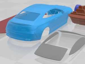 Mercedes Benz CLE53 AMG Coupe Printable Car 3D 프린트 모델