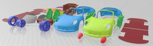 Porsche 911 Carrera 4S Cabrio 2019 Printable Car 3D Print Model .c4d .max .obj .3ds .fbx .stl .blend 
